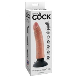 DILDO VIBRADOR KING COCK 1778 CM NATURAL 2