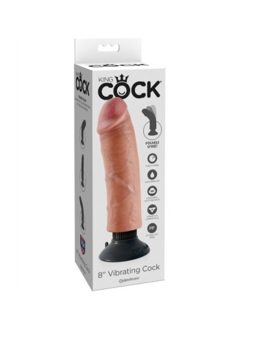 DILDO VIBRADOR KING COCK 2032 CM NATURAL