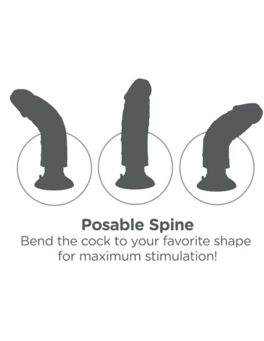 DILDO VIBRADOR KING COCK 2032 CM NATURAL