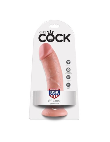 KING COCK 8 PENE NATURAL 203 CM
