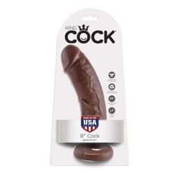 KING COCK 8 PENE MARRON 203 CM 2