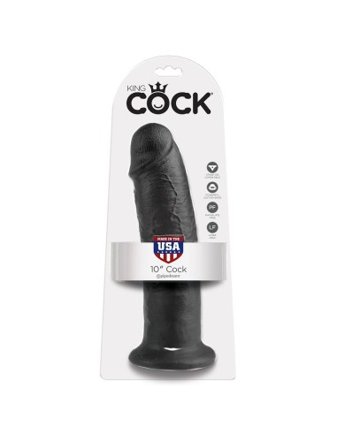 KING COCK 10 PENE NEGRO 254 CM