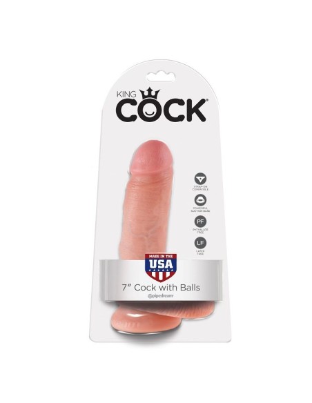 KING COCK 7 PENE REALISTICO NATURAL 178CM