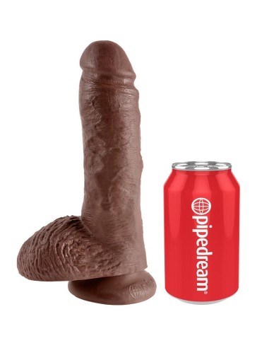 KING COCK 8 PENE REALISTICO MARRON 203CM