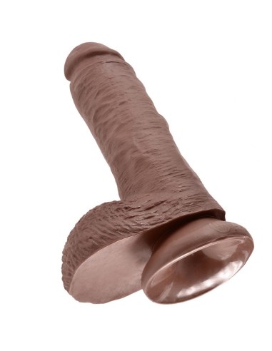 KING COCK 8 PENE REALISTICO MARRON 203CM