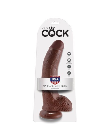 KING COCK 9 PENE REALISTICO MARRON 229CM