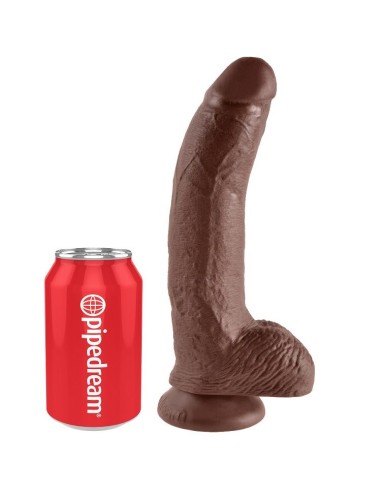 KING COCK 9 PENE REALISTICO MARRON 229CM