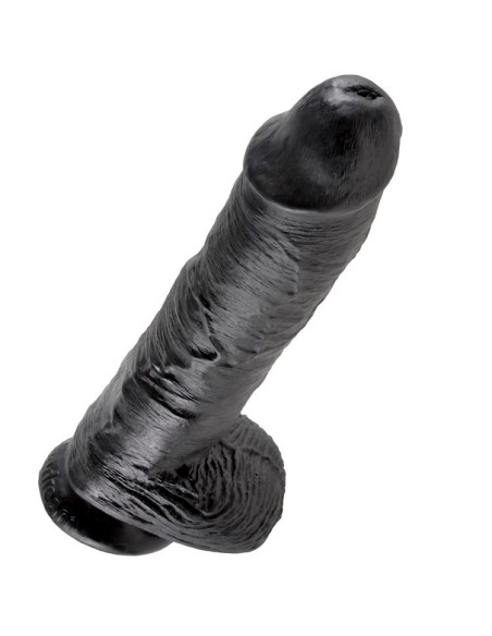 KING COCK 10 PENE REALISTICO NEGRO 265 CM