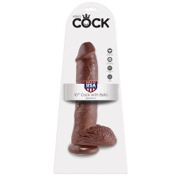 KING COCK 10 PENE REALISTICO MARRON 265 CM 2