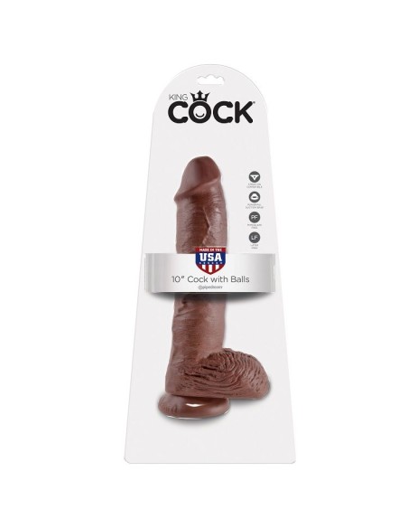 KING COCK 10 PENE REALISTICO MARRON 265 CM