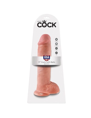 KING COCK 11 PENE REALISTICO NATURAL 28 CM
