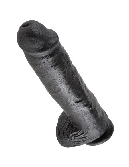 KING COCK 11 PENE REALISTICO NEGRO 28 CM