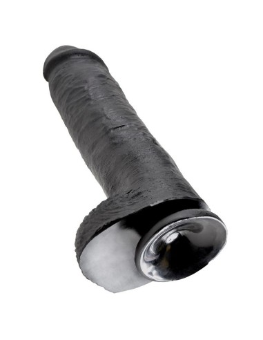 KING COCK 11 PENE REALISTICO NEGRO 28 CM