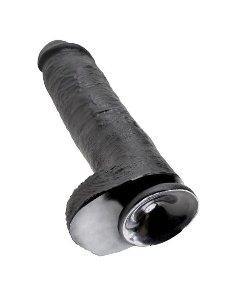 KING COCK 11 PENE REALISTICO NEGRO 28 CM