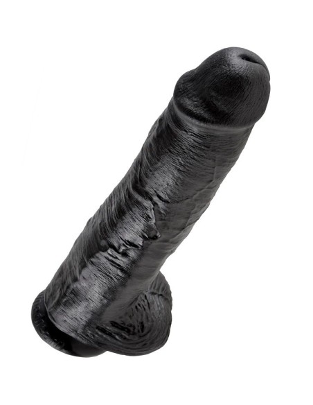 KING COCK 11 PENE REALISTICO NEGRO 28 CM