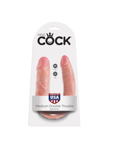 KING COCK DILDO DOBLE PENETRACIoN 139 CM NATURAL