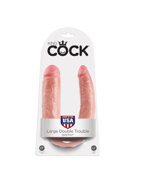 KING COCK DILDO DOBLE PENETRACIoN 178 CM NATURAL
