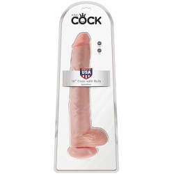 KING COCK PENE CON TESTICULOS 356 CM COLOR NATURAL 2