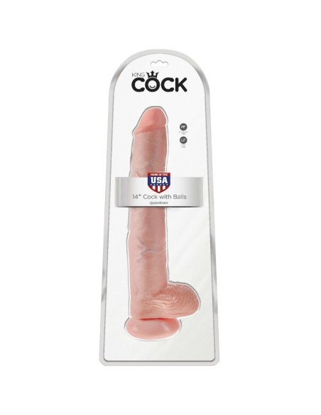KING COCK PENE CON TESTICULOS 356 CM COLOR NATURAL