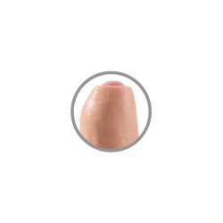 KING COCK DILDO REALISTICO UNCUT NATURAL 25 CM 2