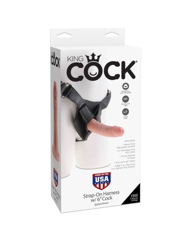 KING COCK HARNESS CON PENE REALISTICO 1520CM