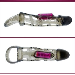 BAILE FUNDA EXTENSORA PENE CON VIBRACION Y STRAP 135 CM 2