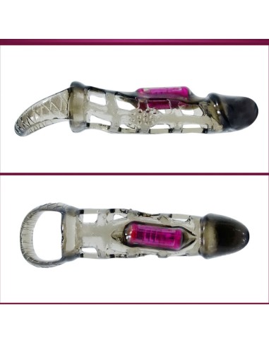 BAILE FUNDA EXTENSORA PENE CON VIBRACION Y STRAP 135 CM