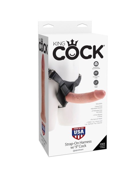 KING COCK HARNESS CON PENE REALISTICO NATURAL 229 CM