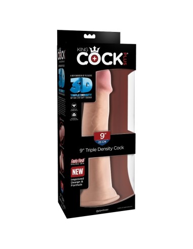 KINGCOCK DILDO TRIPLE DENSIDAD 23 CM