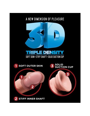 KINGCOCK DILDO TRIPLE DENSIDAD 184 CM