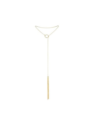 MAGNIFIQUE COLLAR METaLICO CON FLECOS DORADO