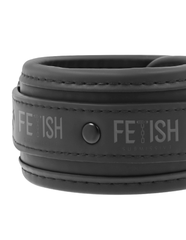 FETISH SUBMISSIVE COLLAR Y ESPOSAS CUERO VEGANO