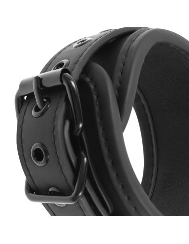 FETISH SUBMISSIVE COLLAR Y ESPOSAS CUERO VEGANO