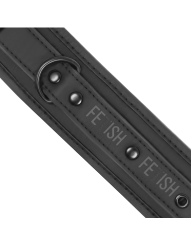 FETISH SUBMISSIVE COLLAR Y ESPOSAS CUERO VEGANO