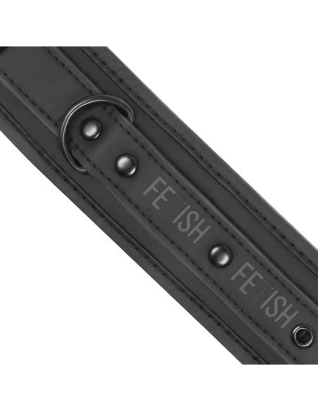 FETISH SUBMISSIVE COLLAR Y ESPOSAS CUERO VEGANO