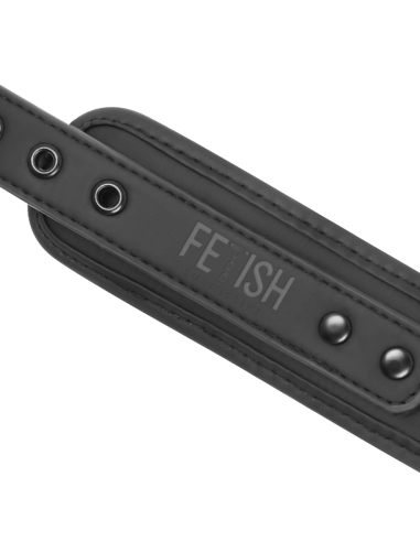 FETISH SUBMISSIVE COLLAR Y ESPOSAS CUERO VEGANO