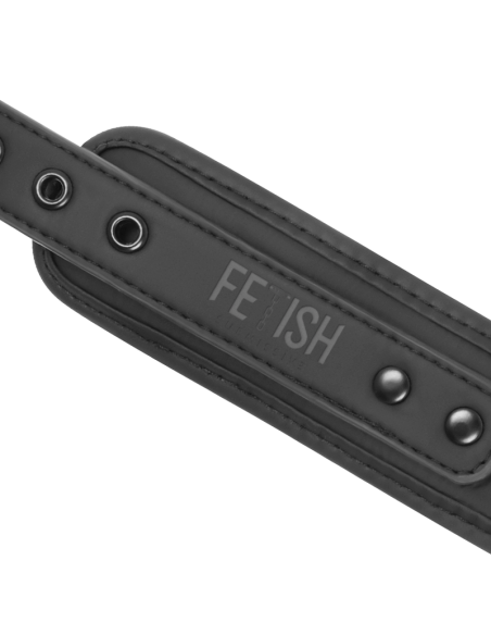 FETISH SUBMISSIVE COLLAR Y ESPOSAS CUERO VEGANO
