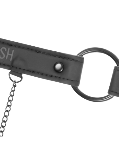 FETISH SUBMISSIVE ANILLA MORDAZA CON PINZAS PARA PEZONES