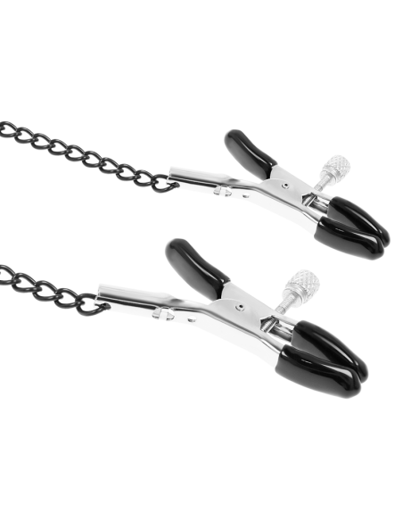 FETISH SUBMISSIVE ANILLA MORDAZA CON PINZAS PARA PEZONES