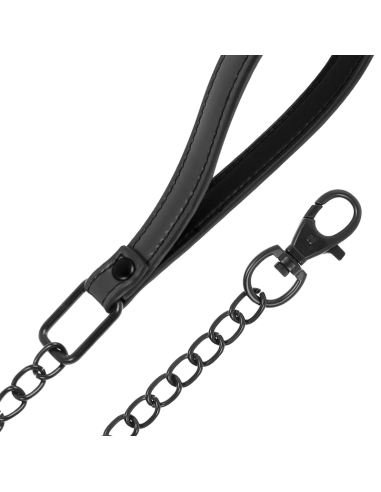 FETISH SUBMISSIVE COLLAR CON CADENA