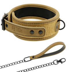 FETISH SUBMISSIVE ORIGEN COLLAR CON CADENA CON FORRO DE NEOPRENO 2