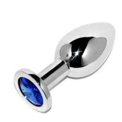 METALHARD ANAL PLUG DIAMOND BLUE SMALL 571CM 2