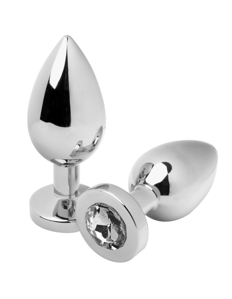 METALHARD ANAL PLUG DIAMOND TRANSPARENTE SMALL 571CM