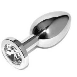 METALHARD ANAL PLUG DIAMOND TRANSPARENTE SMALL 571CM 2