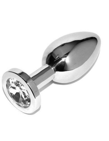 METALHARD ANAL PLUG DIAMOND TRANSPARENTE SMALL 571CM