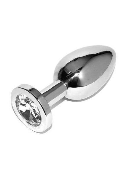 METALHARD ANAL PLUG DIAMOND TRANSPARENTE SMALL 571CM