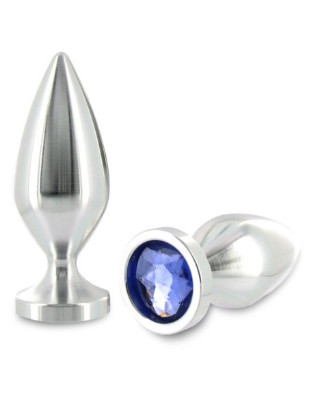 METALHARD ANAL PLUG ALIMINUM COLOR CRISTAL GRANDE 1016CM