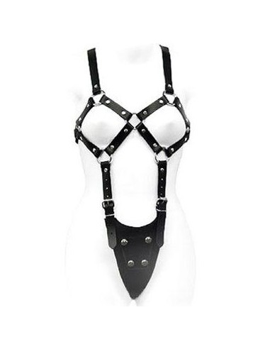 LEATHER BODY EXPOSED BODY WOMAN