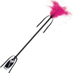 SECRETPLAY FUSTAPLUMA NEGRO Y FUCSIA 2