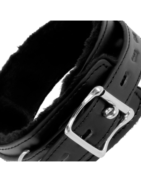DARKNESS COLLAR CONFORTABLE DE POSTURA CON CADENA LEATHER